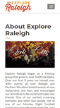 Mobile Screenshot of exploreraleigh.org